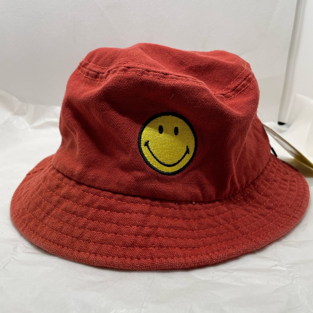 Smiley Originals Burnt Orange Smiley Face Bucket Hat Unisex